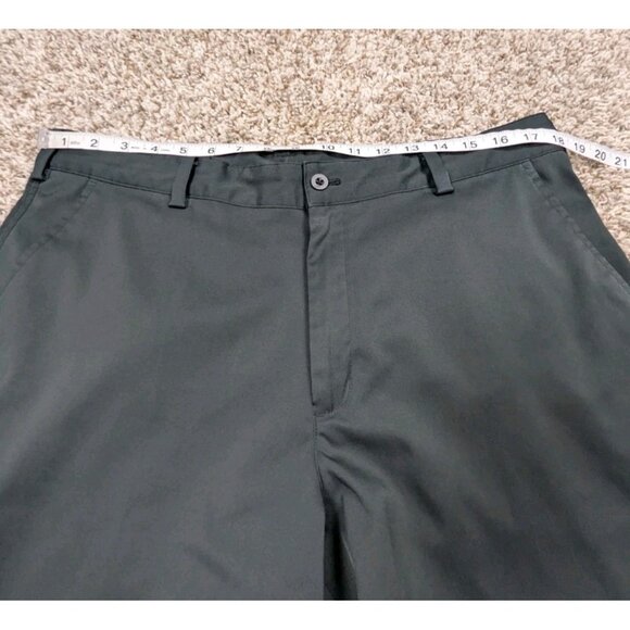 Nike Golf Dri-Fit Shorts Mens 36 Black Flat Front 11" Inseam Performance - Picture 6 of 7